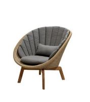 Bild von Cane-line Outdoor Kissenset für Peacock Lounge Chair 44x58 cm – Taupe Natté Farbcode: YSN97