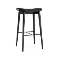 Bild von NORR11 NY11 Barhocker H: 65 cm – Schwarze Eiche/Ultraschwarz 41599