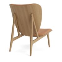 Bild von NORR11 Elephant Lounge Chair Leder SH: 38 cm – Natureiche/Dünenkamel 21004