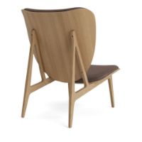 Bild von NORR11 Elephant Lounge Chair Leder SH: 38 cm – Natureiche/Dünen Dunkelbraun 21001