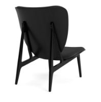 Bild von NORR11 Elephant Lounge Chair Leder SH: 38 cm - Schwarze Eiche/Dünen Anthrazit 21003