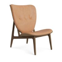 Bild von NORR11 Elephant Lounge Chair Leder SH: 38 cm - Helle Räuchereiche/Dünenkamel 21004