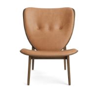 Bild von NORR11 Elephant Lounge Chair Leder SH: 38 cm - Helle Räuchereiche/Dünenkamel 21004