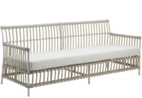 Bild von Sika-Design Caroline Exterieur 3 Pers. Sofa inkl. Sædehynde L: 197 cm – Taubenweiß/B450 Tempotest Weiß