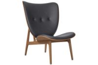 Bild von NORR11 Elephant Lounge Chair Leder SH: 38 cm - Helle Räuchereiche/Dünenanthrazit 21003