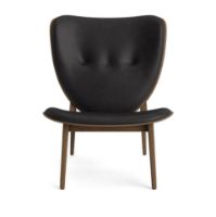 Bild von NORR11 Elephant Lounge Chair Leder SH: 38 cm - Helle Räuchereiche/Dünenanthrazit 21003