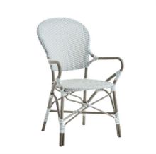 Bild von Sika-Design Isabell Exterior Caféstuhl mit Armlehnen SH: 45 cm – Grau