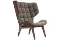 Bild von NORR11 Mammoth Chair Velvet SH: 35,5 cm - Dark Smoked Oak/Velvet Taupe 710