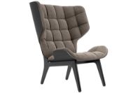 Bild von NORR11 Mammoth Chair Velvet SH: 35,5 cm - Schwarze Eiche/Samt Taupe 710