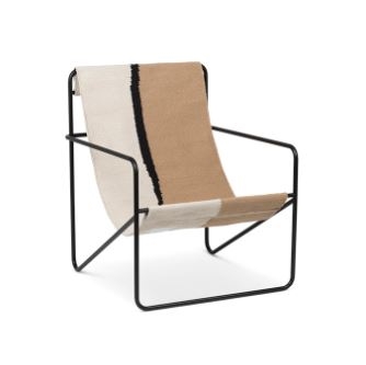 Bild von Ferm Living Desert Lounge Chair 63x77,5 cm - Schwarz/Erde