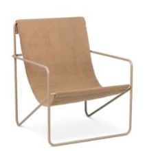 Bild von Ferm Living Desert Lounge Chair 63x77,5 cm - Kaschmir/Massiver Kaschmir