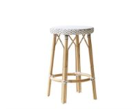 Bild von Sika-Design Simone Counterstol H: 68 cm - Weiß m. Cappuchino Dot