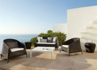 Bild von Cane-line Outdoor Kingston Sofa für Loungesofa – Weiß