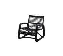 Bild von Cane-line Outdoor Curve Loungesessel SH: 69 cm – Lavagrau/Graphit