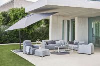 Bild von Cane-line Outdoor Hyde Luxe Tilt Sonnenschirm 300x300 cm - Staubweiß