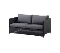 Bild von Cane-line Outdoor Diamond 2-Pers. Sofa - Graphit