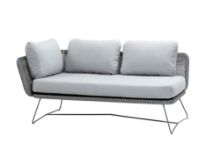 Bild von Cane-line Outdoor Horizon 2 Pers. Sofa Modul Højre - Hellgrau