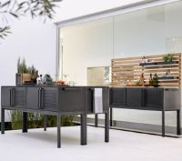 Bild von Cane-line Outdoor Drop Kitchen Modul inkl. Waschbecken und Armatur – Lavagrau/Aluminium