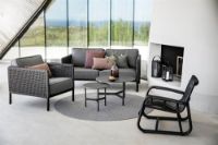 Bild von Cane-line Outdoor Encore 2-Personen-Sofa – Lavagrau