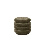 Bild von Ferm Living Pouf Round Fadede Velvet Ø: 45 cm - Wald