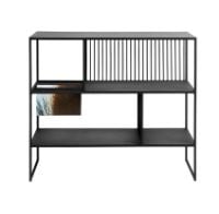 Bild von MUUBS Bücherregal Denver Low 35x105 cm - Schwarz