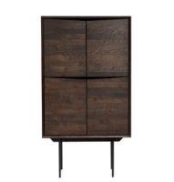 Bild von MUUBS Flügelschrank hoch 85x155 cm – Räuchereiche