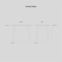 Bild von Nofred Mouse Tisch H: 44,4 cm – Weiß