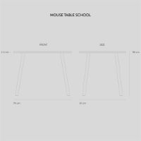 Bild von Nofred Mouse Table School 58x71,6 cm - Grau