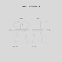 Bild von Nofred Mouse Chair School 48,7x64,3 cm - Grau