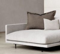 Bild von Wendelbo Maho Sofa mit nach links gerichtetem Chaiselong Modul 2 & 25 L: 341 cm – Schwarz lackierter Stahl/Navona Col. 2