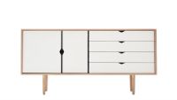 Bild von Andersen Furniture S6 Beistelltisch 163 x 79 cm – Fronten aus Eiche/Weiß