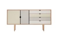 Bild von Andersen Furniture S6 Beistelltisch 163 x 79 cm – Eiche/farbige Fronten