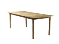 Bild von FDB Furniture M2 Sammen Gartentisch 90x220 cm – Massives Teakholz/Natur