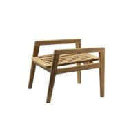 Bild von FDB Furniture M7 Together Fußhocker – Massives Teakholz/Natur