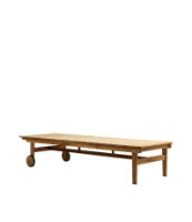 Bild von FDB Furniture M8 Sammen Sonnenwagen 70 x 200 cm – Massives Teakholz/Natur