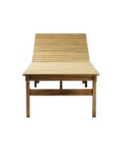 Bild von FDB Furniture M8 Sammen Sonnenwagen 70 x 200 cm – Massives Teakholz/Natur