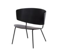 Bild von Ferm Living Herman Lounge Chair H: 68 cm - Schwarz