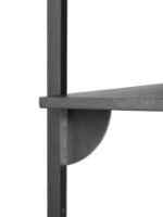 Bild von Ferm Living Sector Regal T/N 54x102 cm - Esche schwarz/Messing schwarz