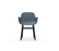 Bild von Normann Copenhagen Form Sessel SH: 44 cm – Blau/Schwarze Eiche