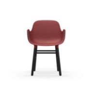 Bild von Normann Copenhagen Form Sessel SH: 44 cm – Rot/Schwarze Eiche