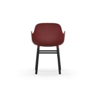 Bild von Normann Copenhagen Form Sessel SH: 44 cm – Rot/Schwarze Eiche