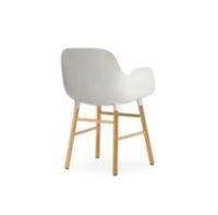 Bild von Normann Copenhagen Form Sessel SH: 44 cm – Weiß/Eiche