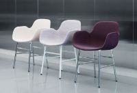 Bild von Normann Copenhagen Form Sessel SH: 44 cm – Weiß/Eiche