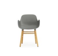 Bild von Normann Copenhagen Form Sessel SH: 44 cm – Grau/Eiche