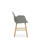 Bild von Normann Copenhagen Form Sessel SH: 44 cm – Grau/Eiche