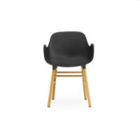 Bild von Normann Copenhagen Form Sessel SH: 44 cm – Schwarz/Eiche