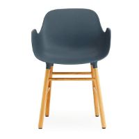 Bild von Normann Copenhagen Form Sessel SH: 44 cm – Blau/Eiche