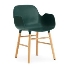 Bild von Normann Copenhagen Form Sessel SH: 44 cm – Grün/Eiche