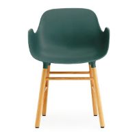 Bild von Normann Copenhagen Form Sessel SH: 44 cm – Grün/Eiche