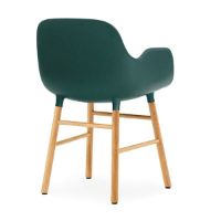 Bild von Normann Copenhagen Form Sessel SH: 44 cm – Grün/Eiche